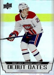 2022-23 Upper Deck Debut Dates Cole Caufield #DD-18 card