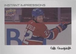 2022-23 Upper Deck Instant Impressions Cole Caufield #PZ-8 card