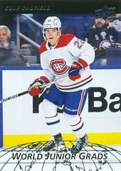 2022-23 Upper Deck World Junior Grads Cole Caufield #WG-20 card