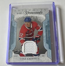 2023-24 Upper Deck Artifacts NHL Remnants Cole Caufield #NR-CC card