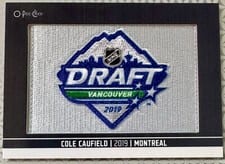 2024-25 O-Pee-Chee First Round Draft Patches Cole Caufield #DP-24 card