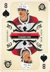 2024-25 O-Pee-Chee Playing Cards Cole Caufield #8♠ card