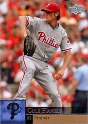 2009 Upper Deck Base Set Cole Hamels #299 card