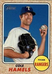 2017 Topps Heritage Base Set Cole Hamels #473 card