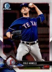 2018 Bowman Chrome Base Set Cole Hamels #26 card
