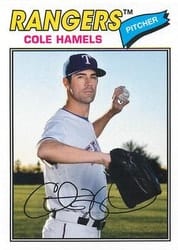 2018 Topps Archives Base Set Cole Hamels #167 card