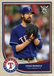 2018 Topps Big League Base Set Cole Hamels #201 card