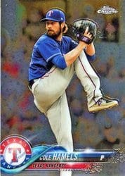2018 Topps Chrome Base Set Cole Hamels #134 card