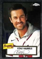 2021 Topps Chrome Platinum Anniversary Base Set Cole Hamels #474 card