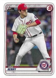 2020 Bowman Draft Base Set Cole Henry #BD-67 card