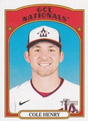 2021 Topps Heritage Minor League Base Set Cole Henry #14 card