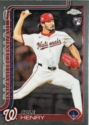 2025 Topps Chrome Update Base Set Cole Henry #USC72 card