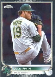2022 Topps Chrome Update Base Set Cole Irvin #USC129 card