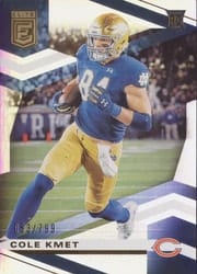 2020 Donruss Elite Base Set Cole Kmet #121 card