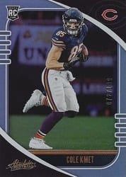 2020 Panini Absolute Base Set Cole Kmet #119 card
