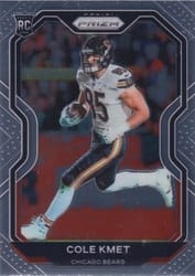 2020 Panini Prizm Base Set Cole Kmet #305 card
