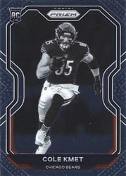 2020 Panini Prizm Base Set Cole Kmet #305 card