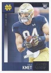 2020 Score Base Set Cole Kmet #404 card