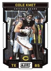 2023 Score Base Set Cole Kmet #102 card