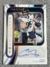 2024 Panini Immaculate Collection Clutch Time Ink Cole Kmet #8 card