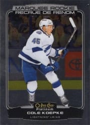 2022-23 O-Pee-Chee Platinum Base Set Cole Koepke #284 card