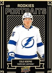 2022-23 Upper Deck UD Portraits Cole Koepke #P-56 card