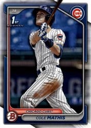 2024 Bowman Draft Base Set Cole Mathis #BD-81 card