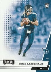 2020 Panini Playoff Base Set Cole McDonald #259 card
