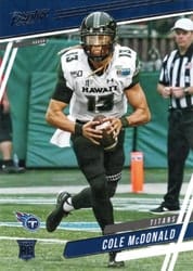 2020 Panini Prestige Base Set Cole McDonald #225 card