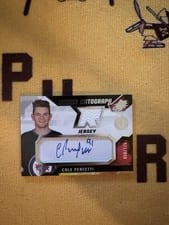 2021-22 SPx Rookie Autograph Jersey Cole Perfetti #CP card