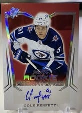 2021-22 SPx SPx Rookie Signatures Cole Perfetti #SPXR-CP card