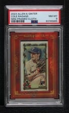 2023 Topps Allen & Ginter Framed Mini Cloth Cole Ragans #14 card