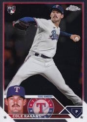 2023 Topps Chrome Update Base Set Cole Ragans #USC195 card
