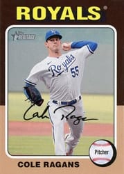 2024 Topps Heritage Base Set Cole Ragans #120 card