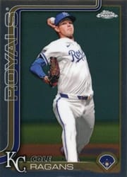 2025 Topps Chrome Base Set Cole Ragans #151 card