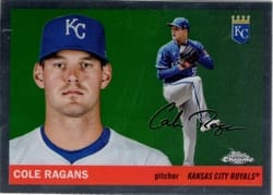 2025 Topps Chrome Platinum Base Set Cole Ragans #15 card