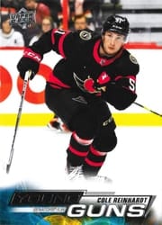 2022-23 Upper Deck Base Set Cole Reinhardt #458 card