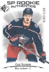 2021-22 SP Base Set Cole Sillinger #108 card