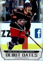2022-23 Upper Deck Debut Dates Cole Sillinger #DD-15 card
