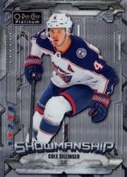 2024-25 O-Pee-Chee Platinum Showmanship Cole Sillinger #S-7 card