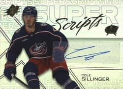 2024-25 SPx SuperScripts Cole Sillinger #SS-CS card