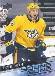 2020-21 Upper Deck Base Set Cole Smith #481 card