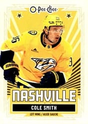 2025-26 O-Pee-Chee Base Retro Cole Smith #378 card