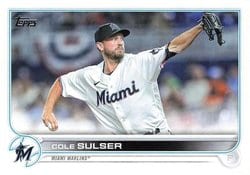 2022 Topps Update Base Set Cole Sulser #US103 card