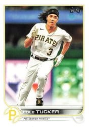 2022 Topps Base Set Cole Tucker #603 card