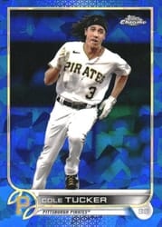 2022 Topps Chrome Sapphire Edition Base Set Cole Tucker #603 card