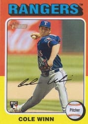 2024 Topps Heritage Base Set Cole Winn #652c card