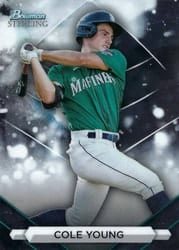 2023 Bowman Sterling Base Set Cole Young #BSP-95 card