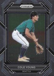 2023 Panini Prizm Base Set Cole Young #22 card