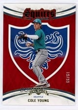 2024 Panini Crusade Squires Cole Young #27 card